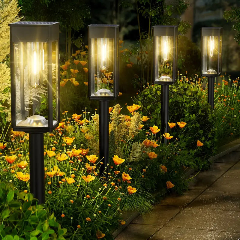 Solar Sensor Lights, Outdoor Path Lights,