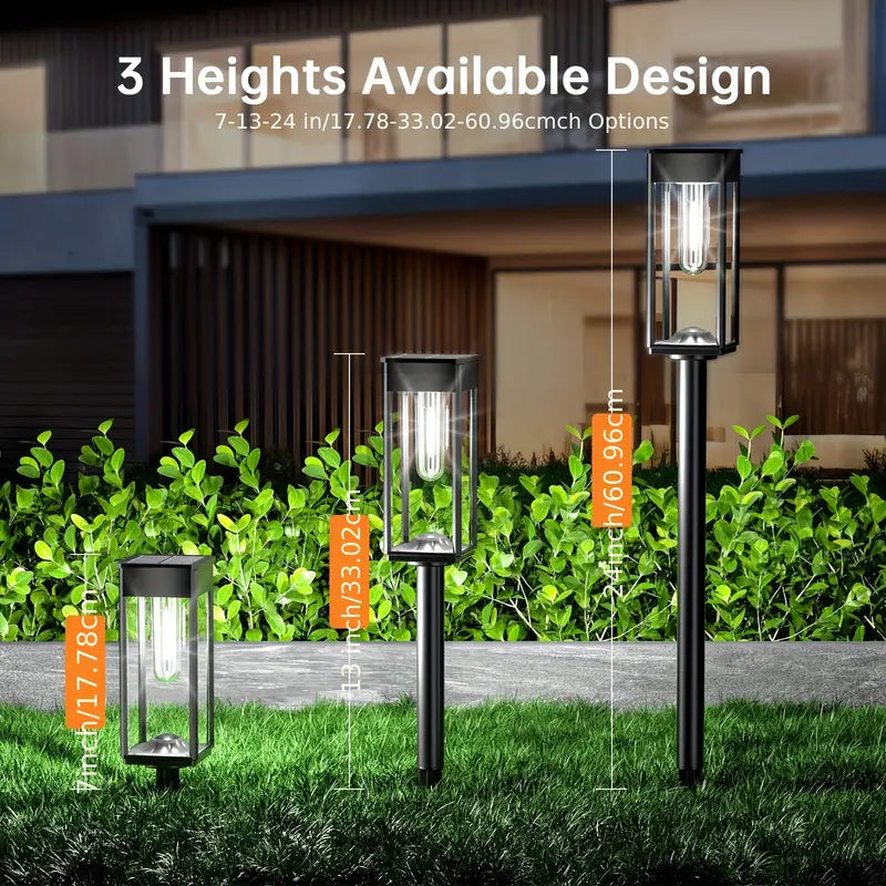 Solar Sensor Lights, Outdoor Path Lights,