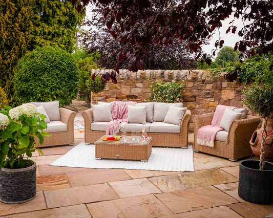 Patio Rattan Sofa Set