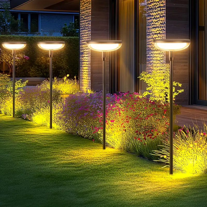 Solar Garden Lights, 40LM Bright LED Pathway Lighting,
